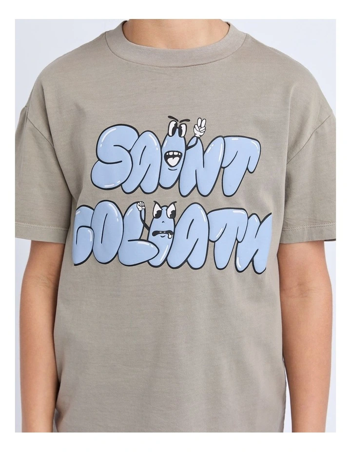 Streets Tee (8-16 Years) in Brown image 5