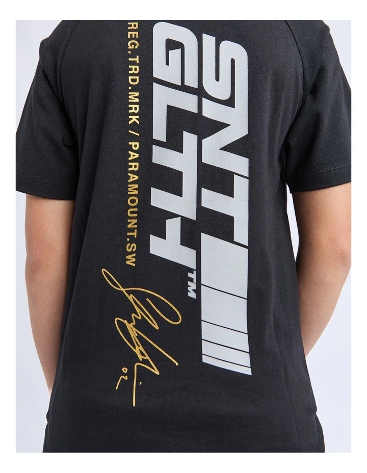 Trackside Tee (8-16 Years) in Black image 4