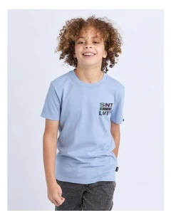 Gradient Tee (8-16 Years) in Blue
