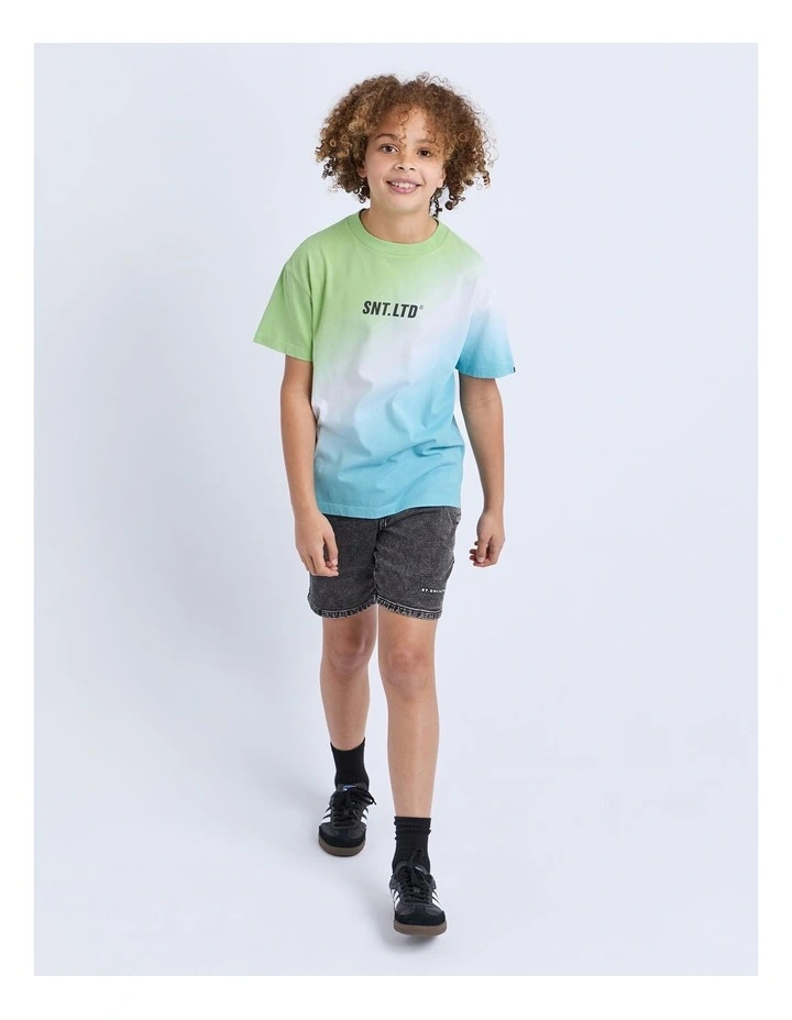 Fade Tee (8-16 Years) in Green image 3