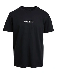 Podium Tee (3-7 Years) in Black
