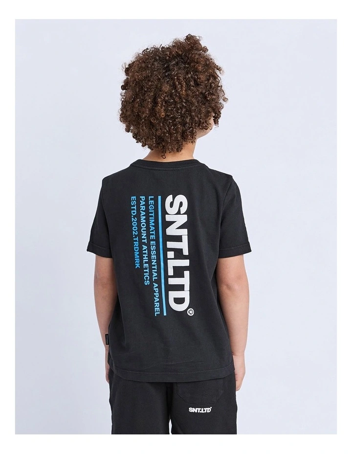 Podium Tee (3-7 Years) in Black image 2