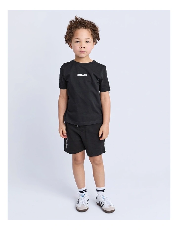 Podium Tee (3-7 Years) in Black image 3