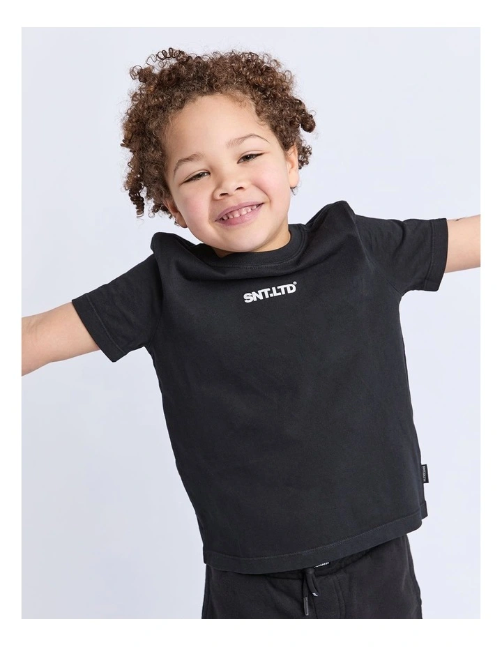 Podium Tee (3-7 Years) in Black image 4