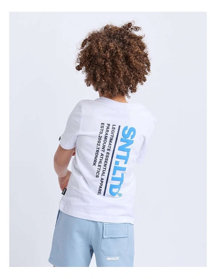 Podium Tee (3-7 Years) in White image 2