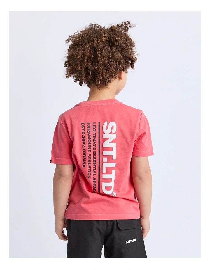 Pace Tee (3-7 Years) in Red image 2