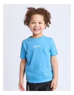 Pace Tee (3-7 Years) in Blue