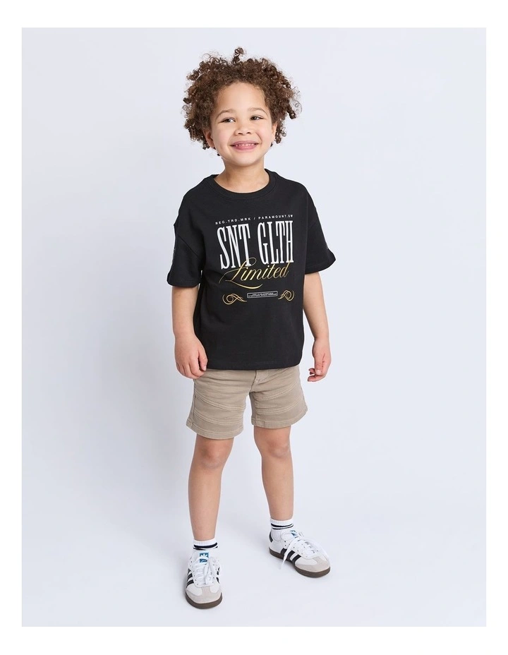 Limited Tee (3-7 Years) in Black image 3
