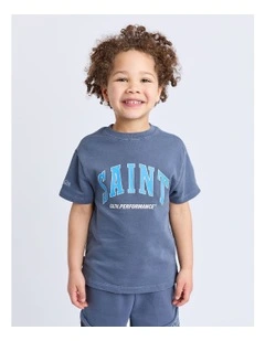 Baseline Tee (3-7 Years) in Blue