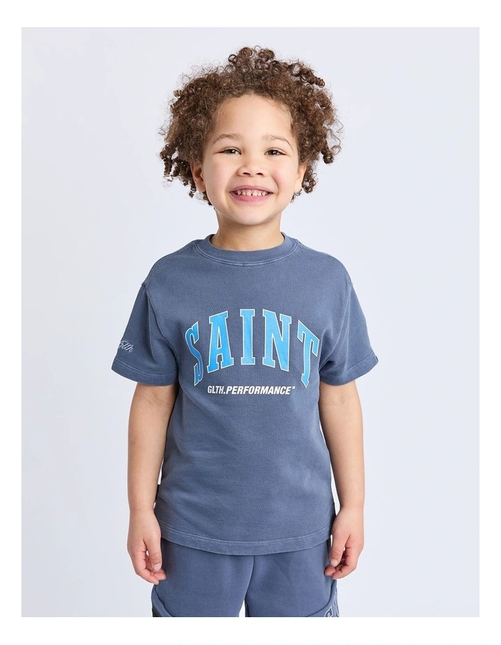 Baseline Tee (3-7 Years) in Blue image 1