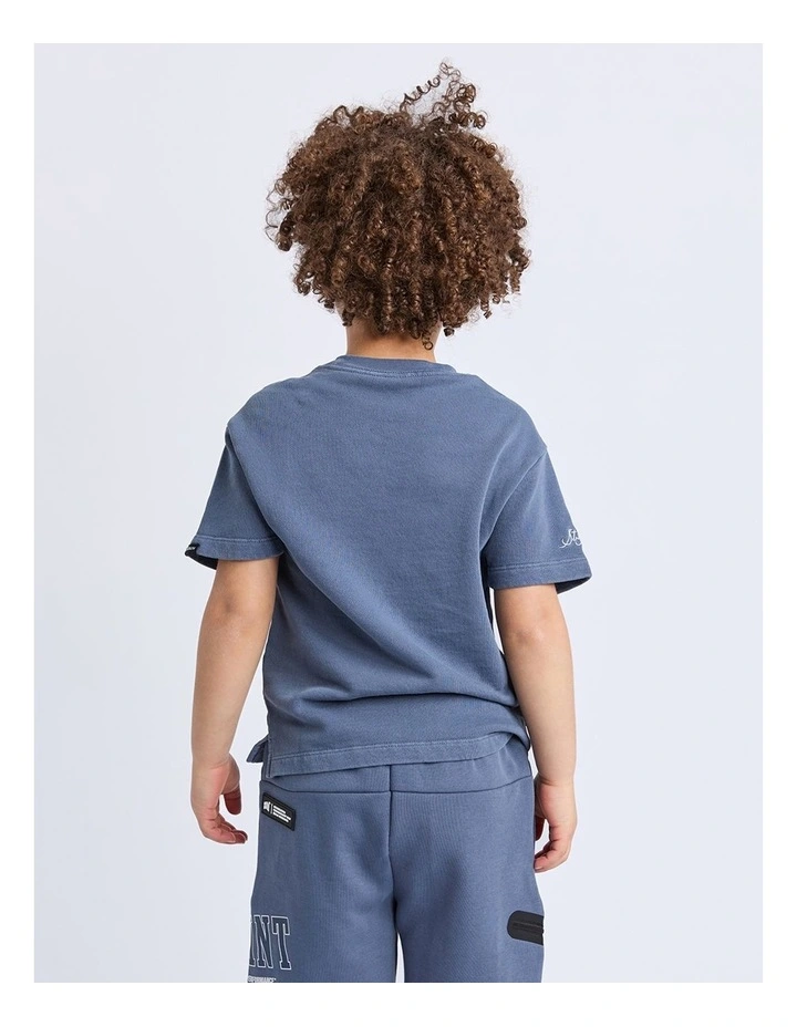Baseline Tee (3-7 Years) in Blue image 3