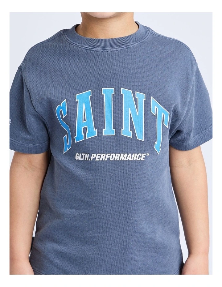 Baseline Tee (3-7 Years) in Blue image 5