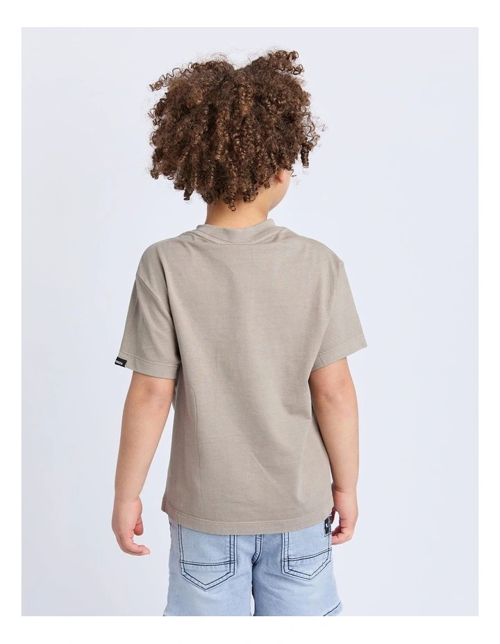 Streets Tee (3-7 Years) in Brown image 3
