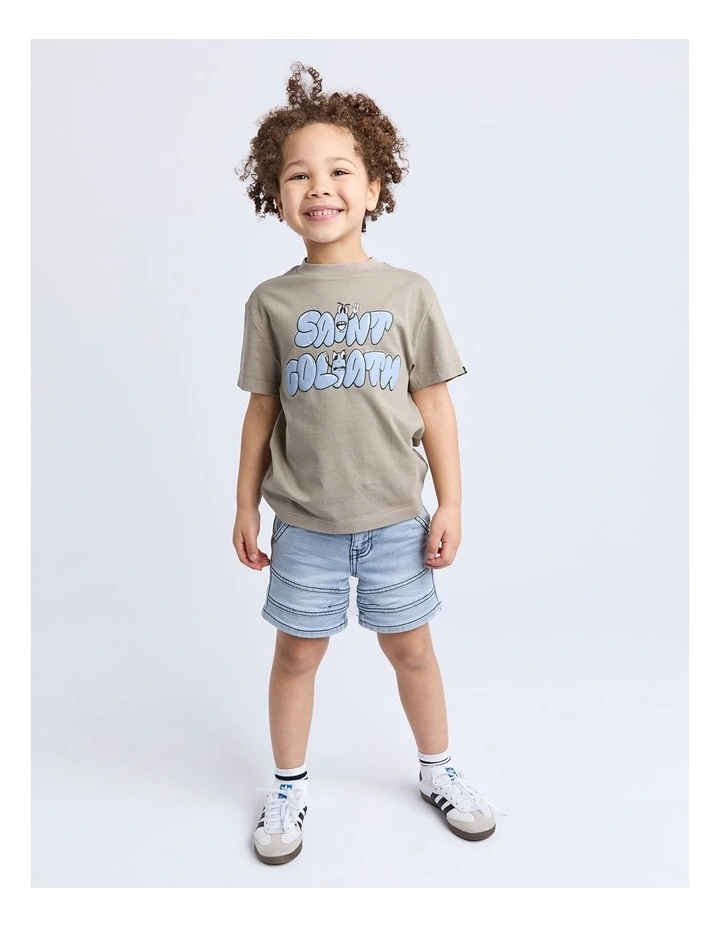 Streets Tee (3-7 Years) in Brown image 4