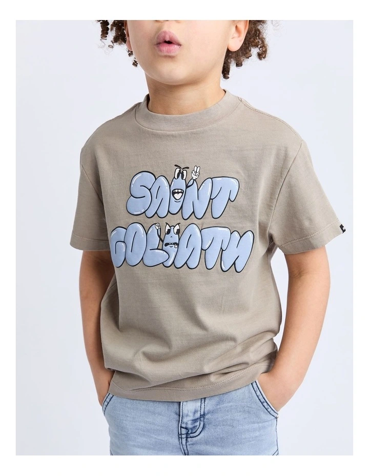 Streets Tee (3-7 Years) in Brown image 5