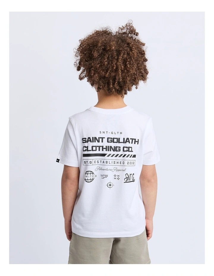 Underground Tee (3-7 Years) in White image 2