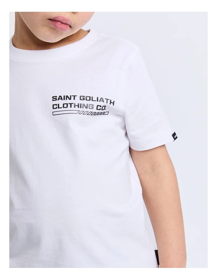 Underground Tee (3-7 Years) in White image 4