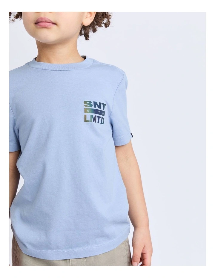 Gradient Tee (3-7 Years) in Blue image 5