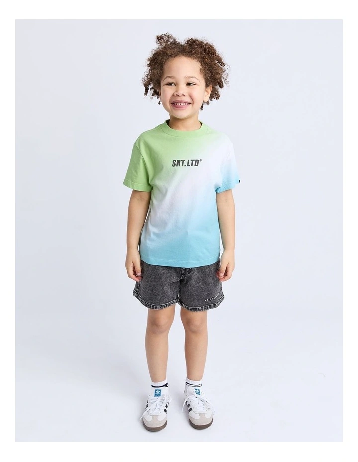 Fade Tee (3-7 Years) in Green image 3