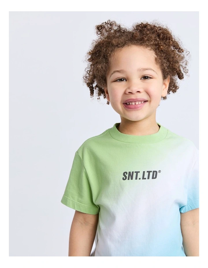 Fade Tee (3-7 Years) in Green image 4