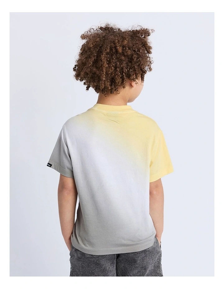 Fade Tee (3-7 Years) in Yellow image 3