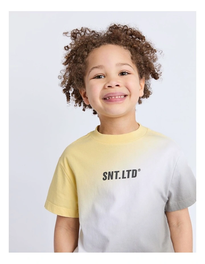 Fade Tee (3-7 Years) in Yellow image 5