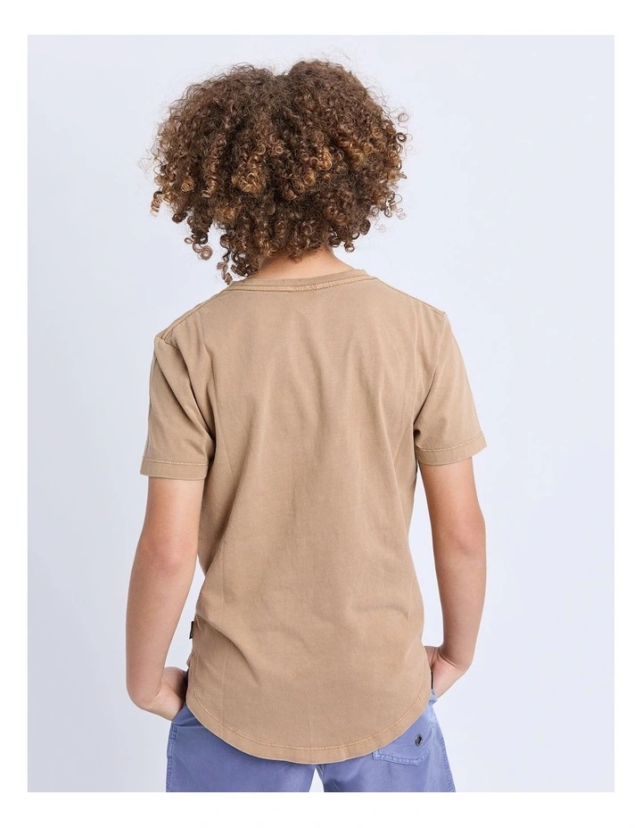 Essential Tee (8-16 Years) in Brown image 2