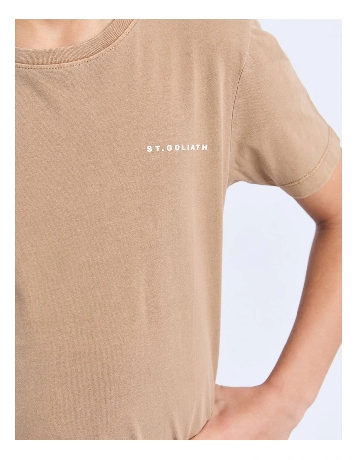 Essential Tee (8-16 Years) in Brown image 4
