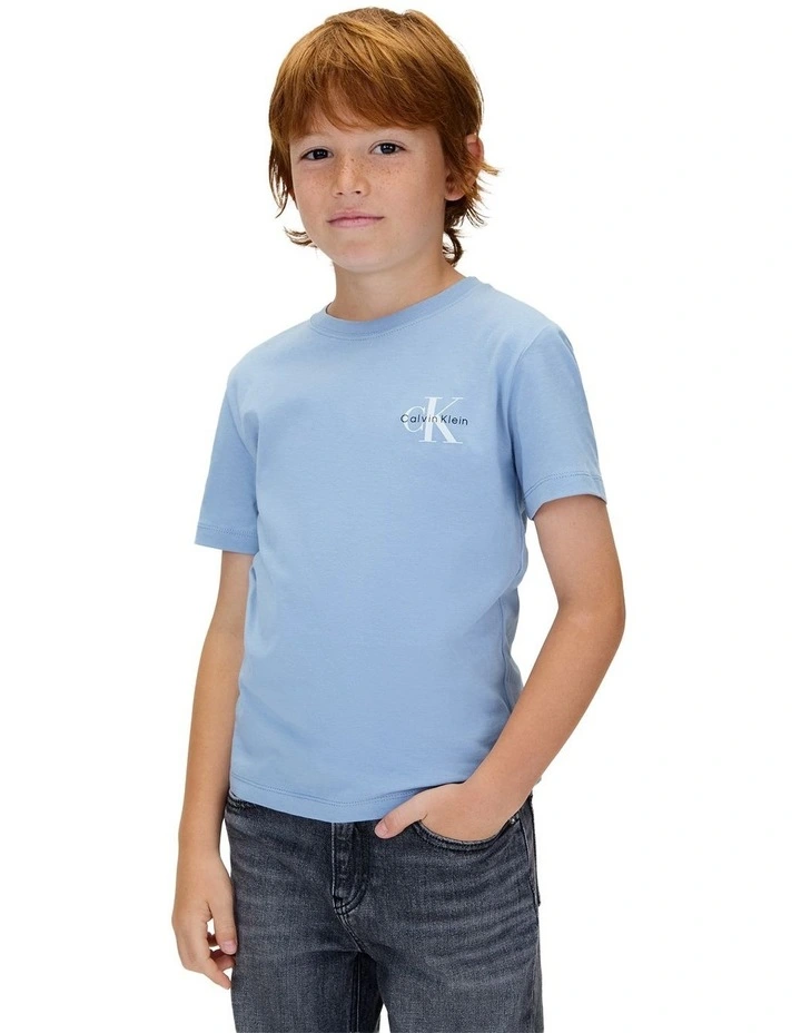 Monologo Short Sleeve T-shirt  (8-16 Years) in Blue image 1