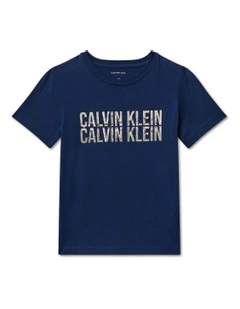 Logo Tee (8-16 Years) in Blue