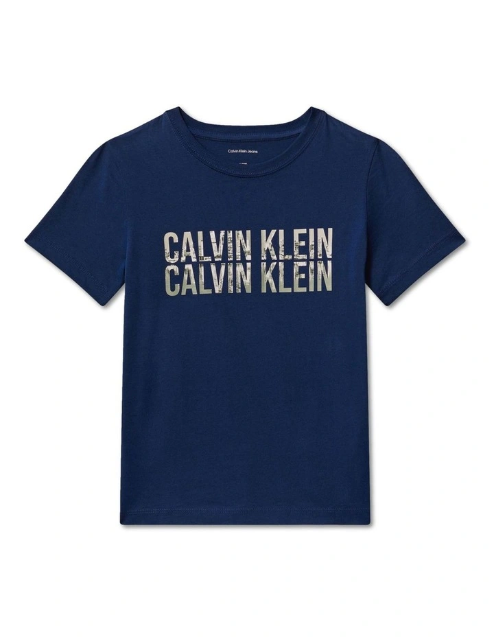 Logo Tee (8-16 Years) in Blue image 1