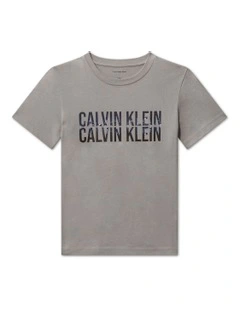 Logo Tee (8-16 years) in Grey