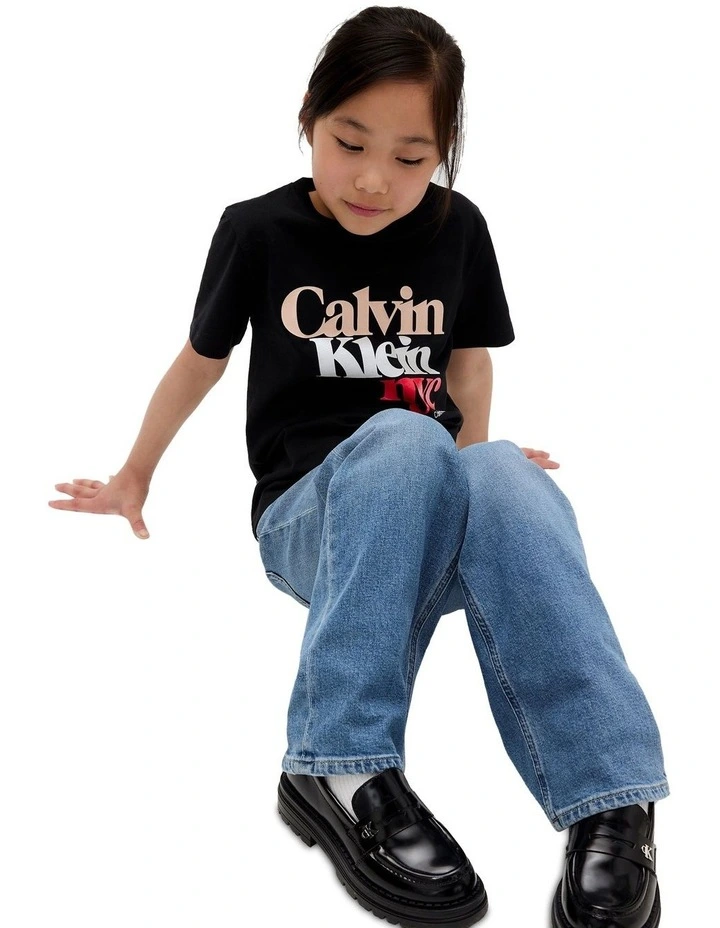 NYC Logo T-shirt in Black image 5