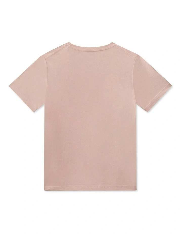 Monogram Short Sleeve T-shirt (8-16 Years) in Pink image 2