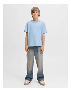 Jebrandes Back Relaxed T-Shirt in Chambray Blue