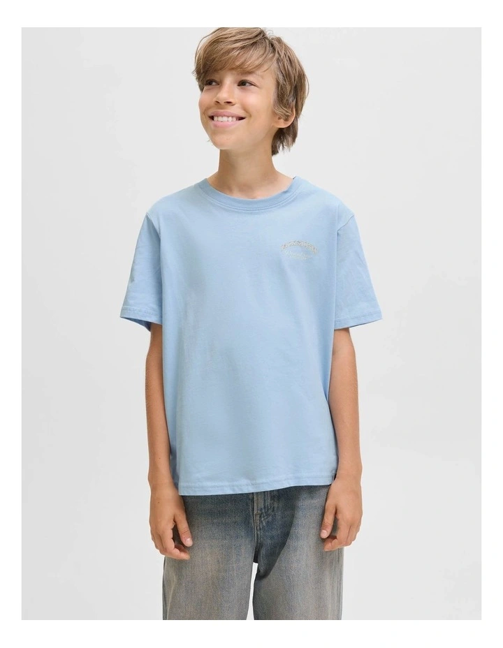 Jebrandes Back Relaxed T-Shirt in Chambray Blue image 3