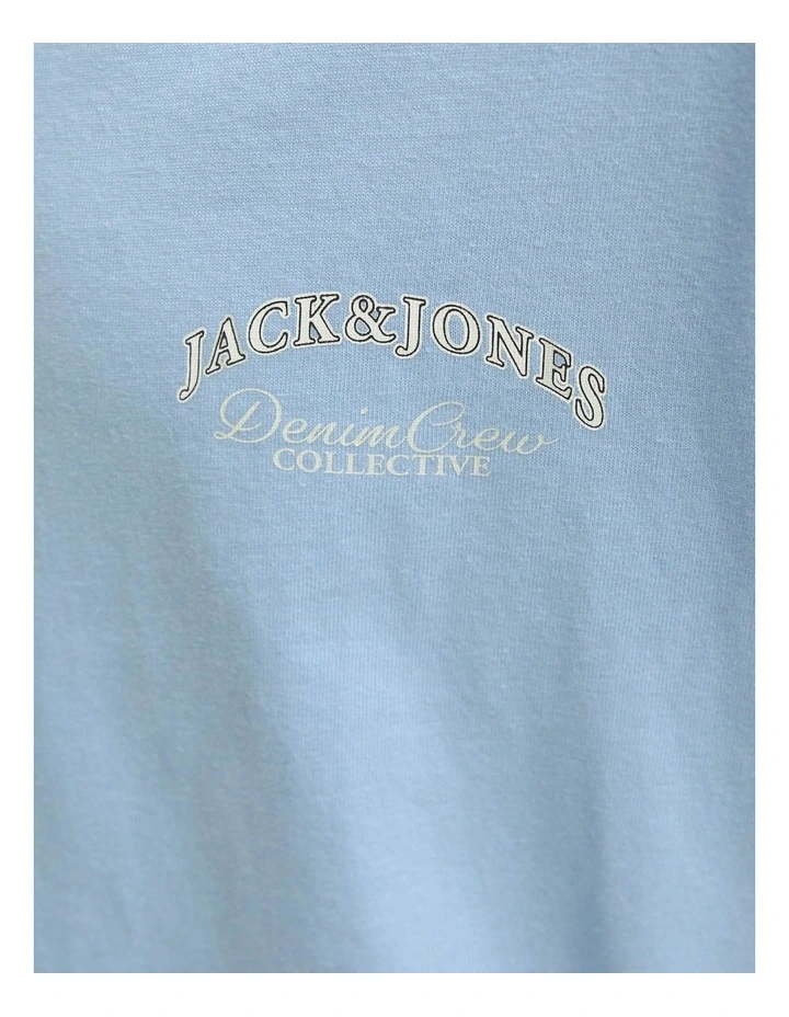 Jebrandes Back Relaxed T-Shirt in Chambray Blue image 5