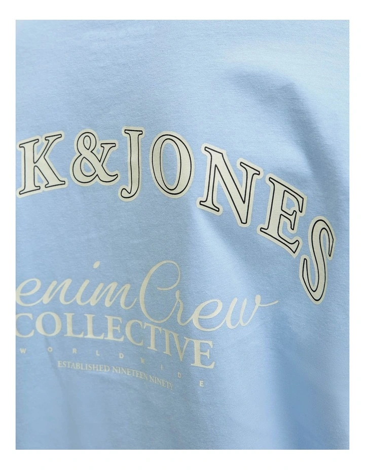Jebrandes Back Relaxed T-Shirt in Chambray Blue image 6