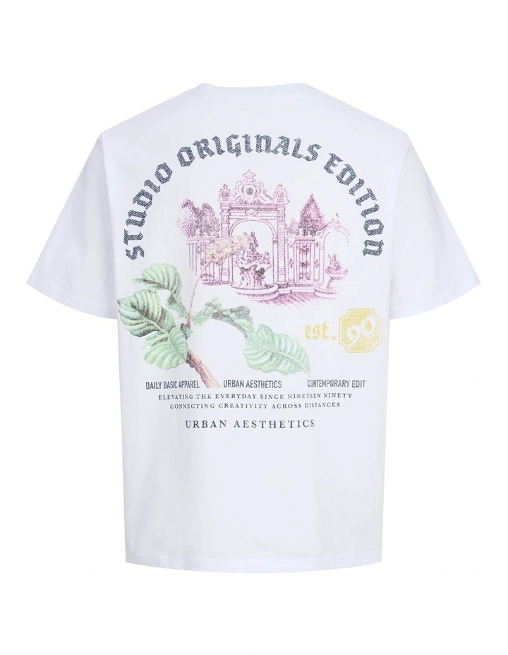Meadows Graphic Back T-shirt in Bright White image 2