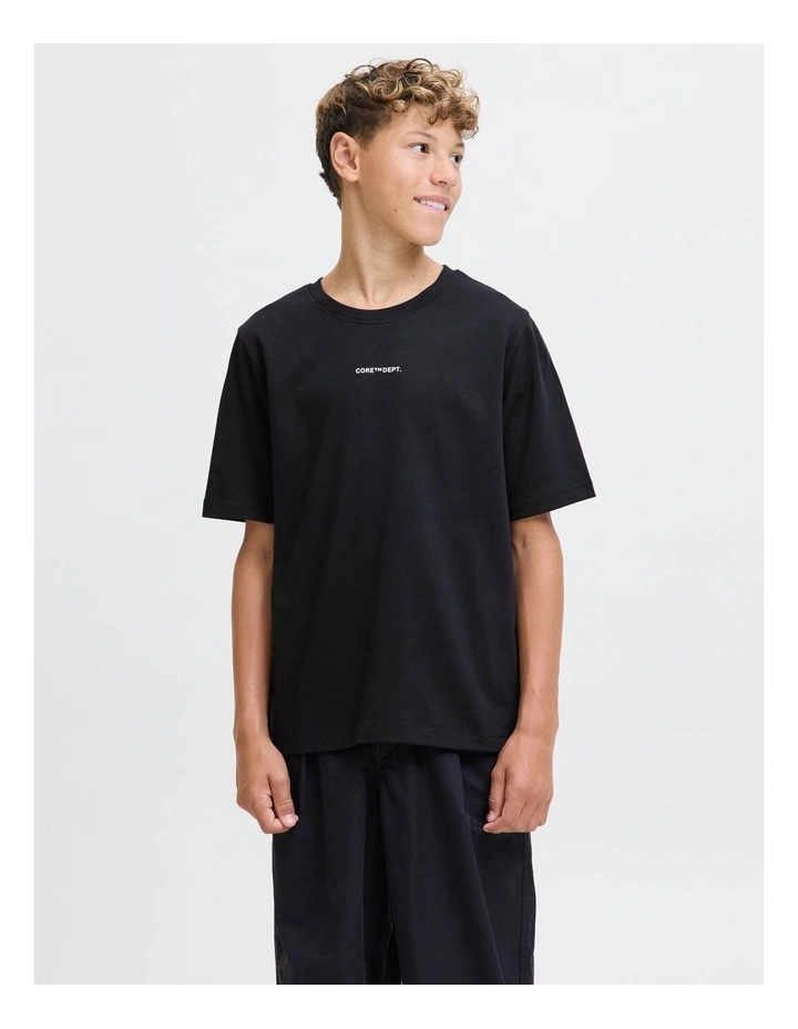 Jcocover Script Back T-Shirt in Black image 3