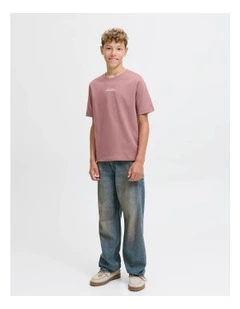 Jcocover Script Back T-Shirt in Grape Shake