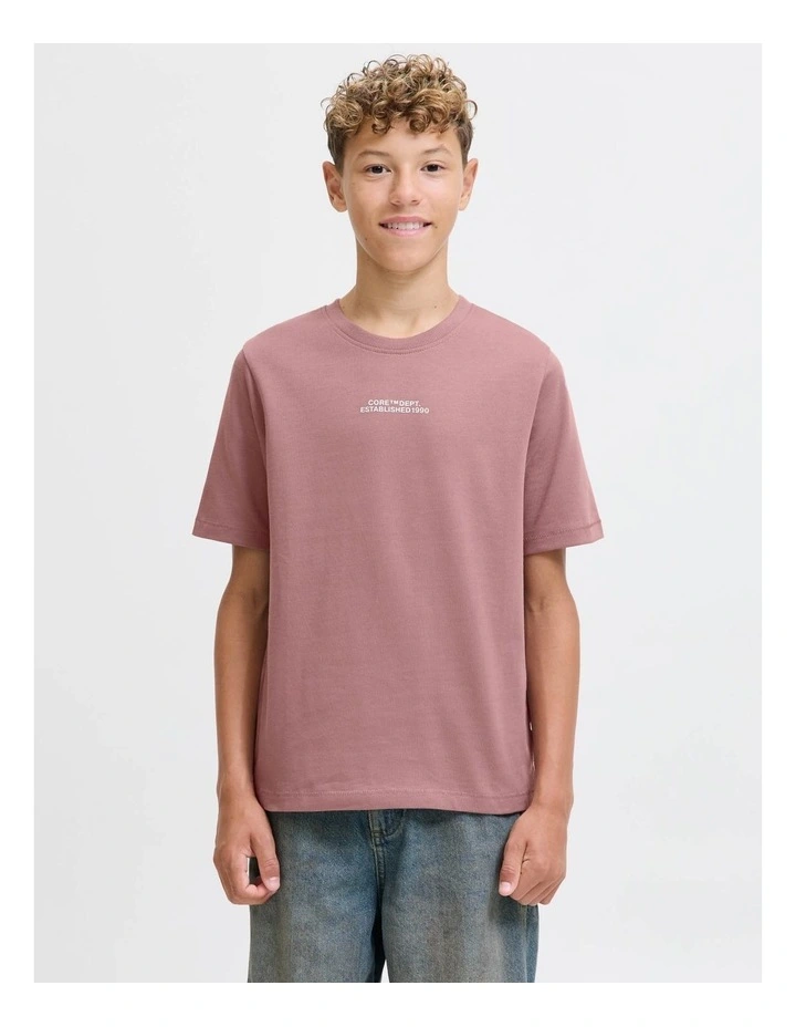 Jcocover Script Back T-Shirt in Grape Shake image 3