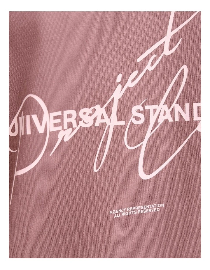 Jcocover Script Back T-Shirt in Grape Shake image 6