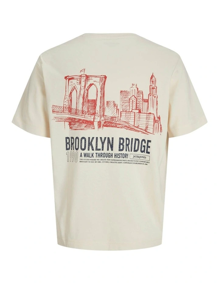 Joryork Back T-shirt in Antique White image 2