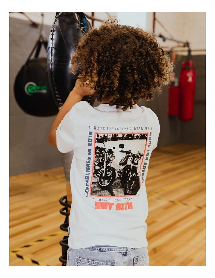 Rumble Tee (8-16 Years) in White image 2