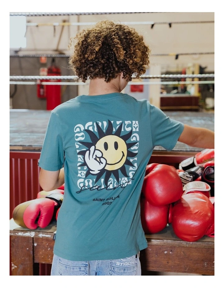 Smile Tee (8-16 Years) in Green image 2