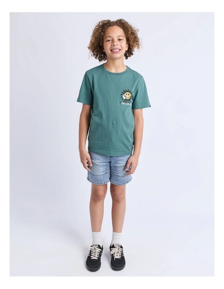 Smile Tee (8-16 Years) in Green image 4