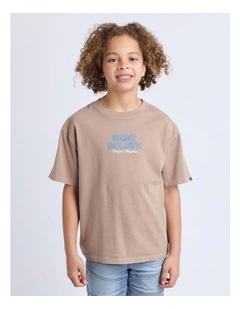 Sound Wave Tee (8-16 Years) in Brown