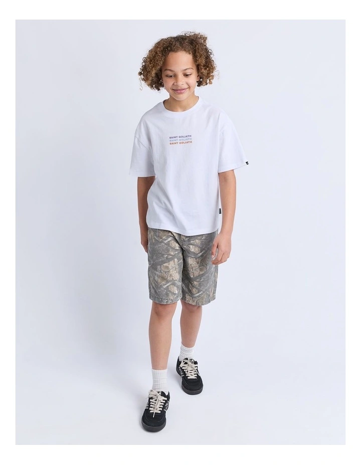 Happy Records Tee (8-16 Years) in White image 4
