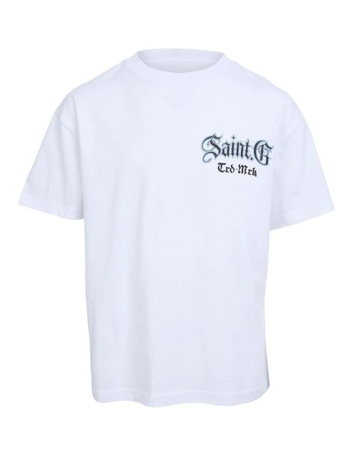 Turntable Tee (8-16 Years) in White image 6